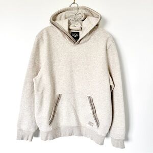 UGG Tasman Cream Hoodie Sweatshirt Size Medium